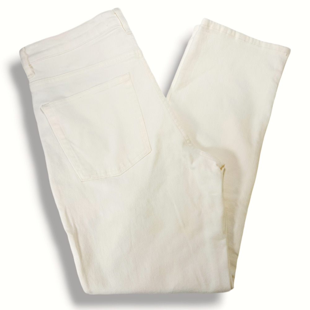 NWOT Everlane The Original‎ Cheeky High Rise Straight Leg Jeans Sz. 30x28 Ecru